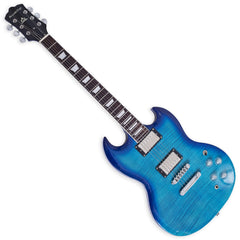 Boya&Ziqi BZS-009 Double Cut Solid-Body Electric Guitar, 22 Stainless Steel Frets (Hand Polished), 2 Push-Pull Volume Controls, Mahogany Body and Neck,Bone Nut,6-String