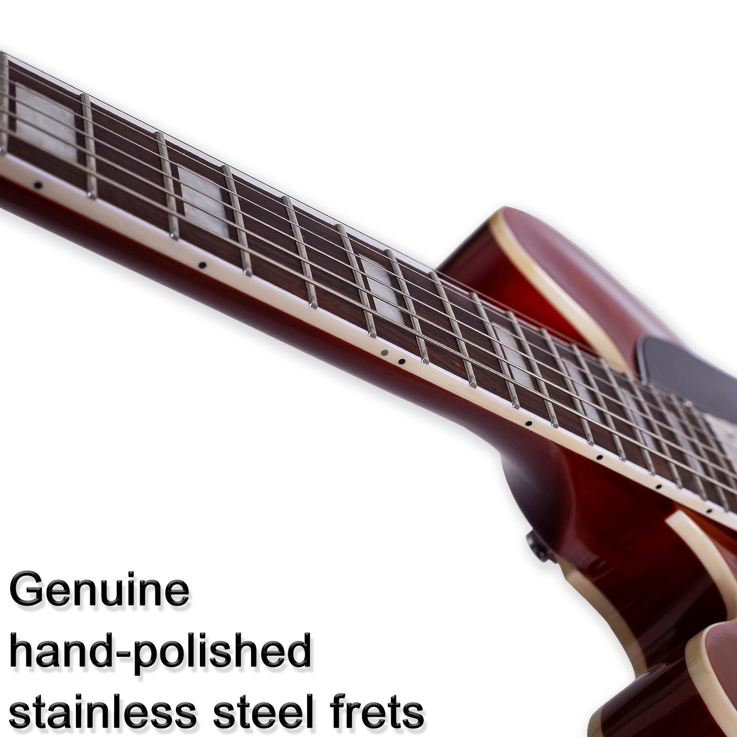 Boya&Ziqi BZE-35 Semi-Hollow Electric Guitar - Quilted Maple Top, Vintage Sunburst