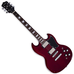 Boya&Ziqi BZS-009 Double Cut Solid-Body Electric Guitar, 22 Stainless Steel Frets (Hand Polished), 2 Push-Pull Volume Controls, Mahogany Body and Neck,Bone Nut,6-String